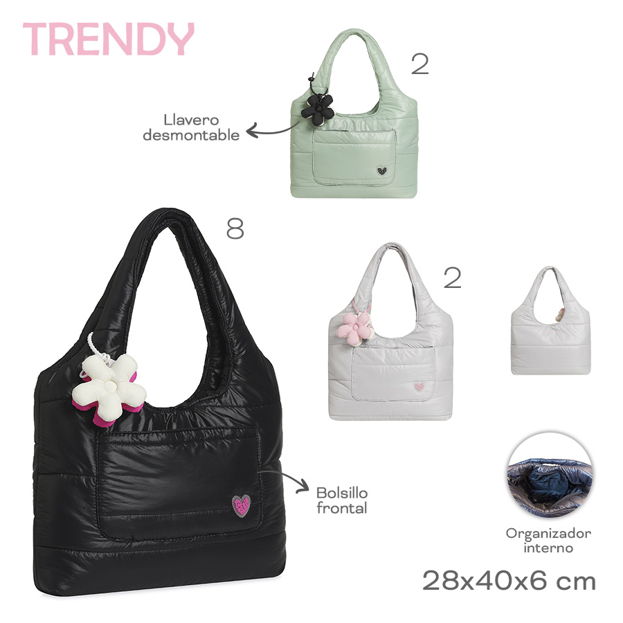 CARTERA 28X40X6CM - ROSA - 1 UND. TRENDY - foto 4