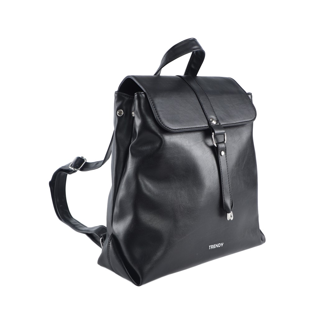 MOCHILA 25X35X11CM - NEGRO - 1 UND. TRENDY - foto 2