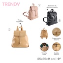 MOCHILA 25X35X11CM - NEGRO - 1 UND. TRENDY - foto 4
