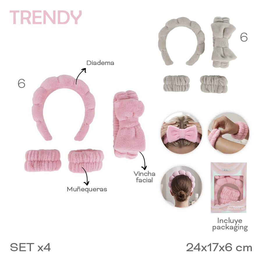 SET BEAUTY 24X17X6CM - ROSA - SET TRENDY - foto 4