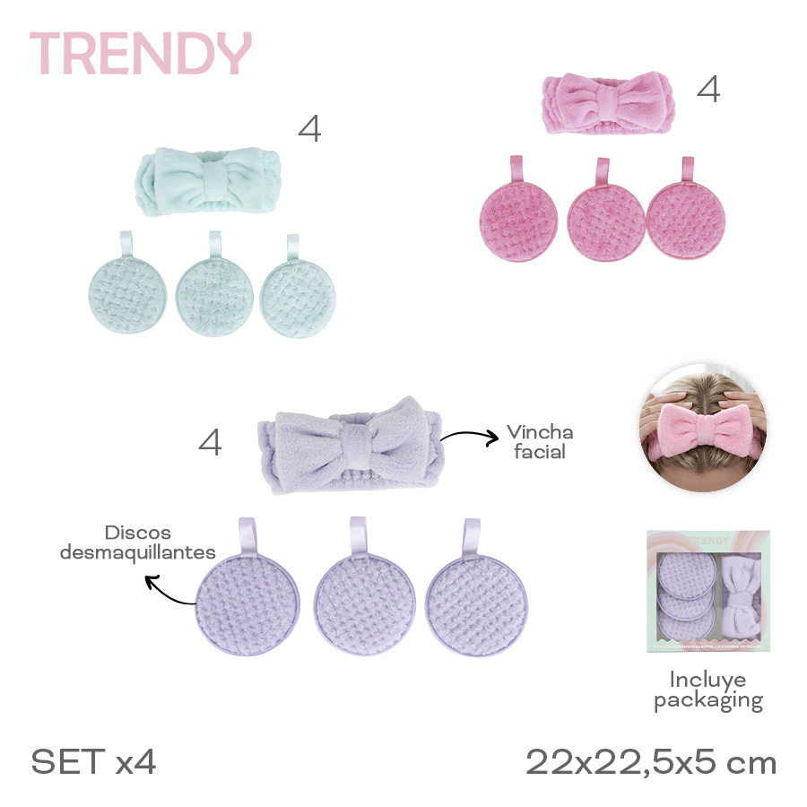 SET BEAUTY 22X22,5X5CM - ROSA - SET TRENDY - foto 4