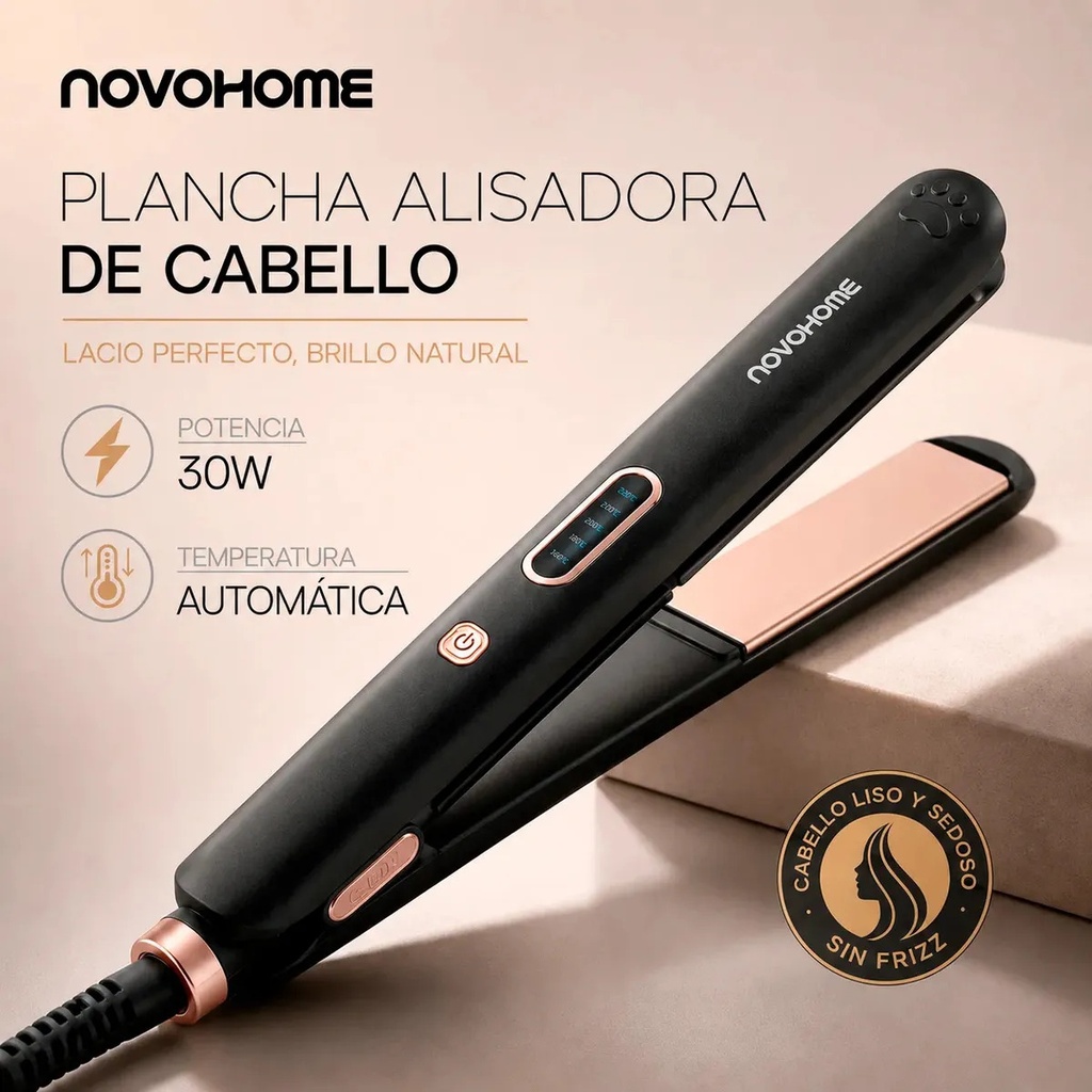 PLANCHITA DE PELO 5 TEMPERATURAS NOVOHOME - 2