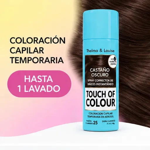 SPRAY TAPA CANAS TOUCH OF COLOUR 02 CASTAÑO OSCURO - 4