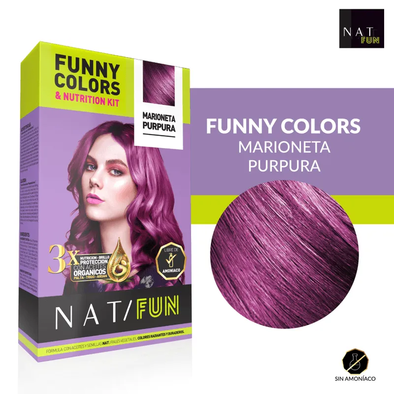 NAT FUN PUPPET PURPLE  SACHET  (50G) NAT
