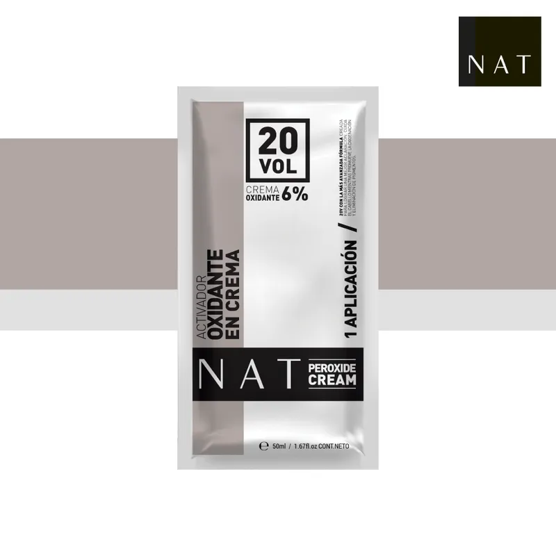 NAT PEROXIDE CREAM 20VOL - SACHET - (50G) NAT