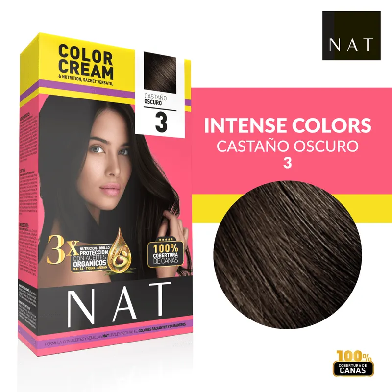 [51125] NAT SACHET 3 DARK BROWN (50G) NAT