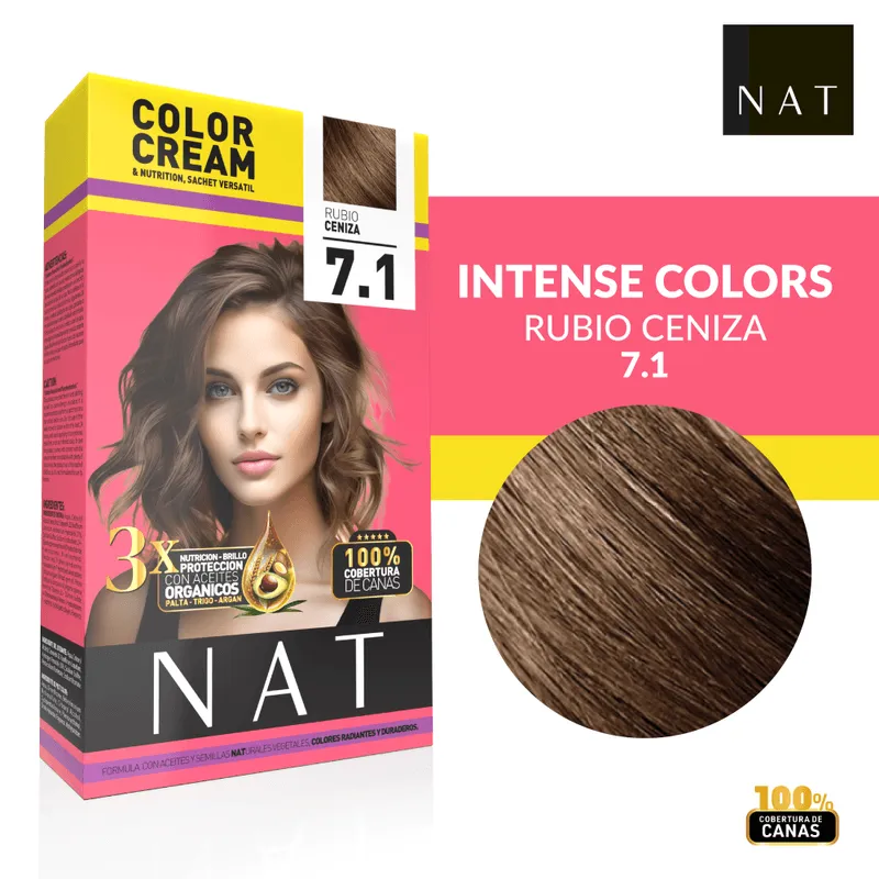 [51123] NAT SACHET  7.1 ASH BLONDE (50G) NAT