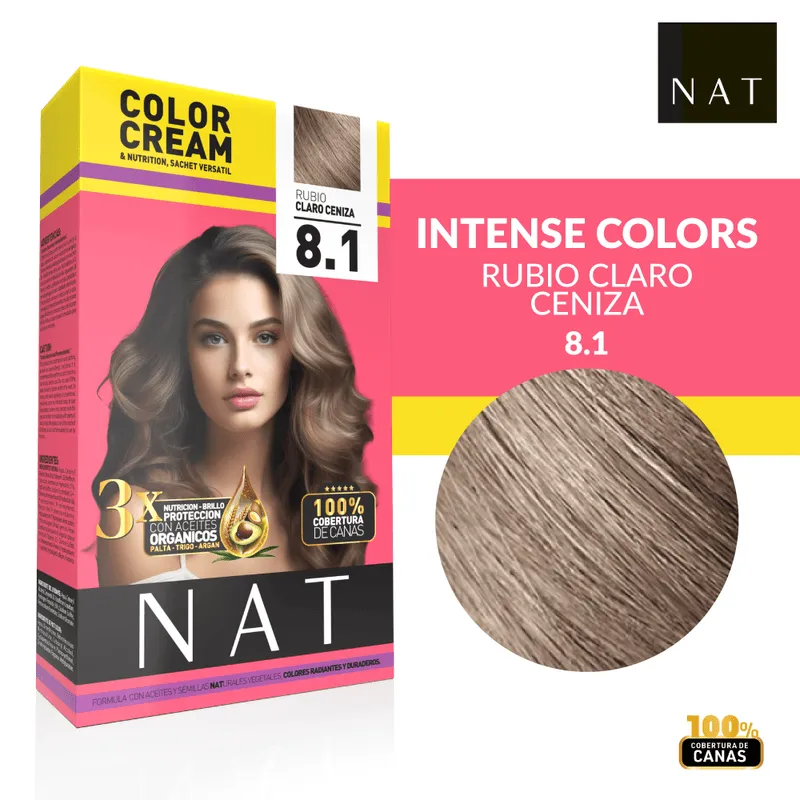 [51124] NAT SACHET 8.1 LIGHT ASH BLONDE (50G) NAT