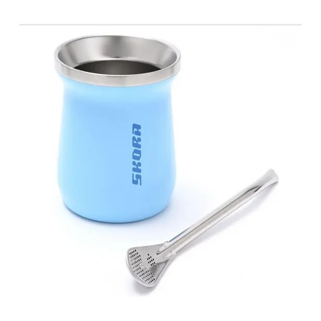 [50885] MATE SKORA CON BOMBILLA 160ML X1U (160 ML - UNIDAD) SKORA