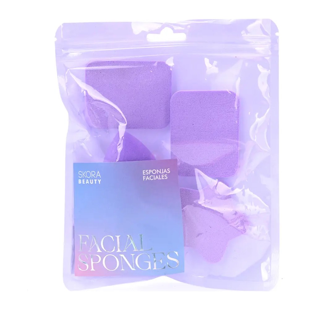 SET ESPONJAS BLENDER PARA MAQUILLAJE COLORES PASTEL X4U (VARIOS - SET) SKORA