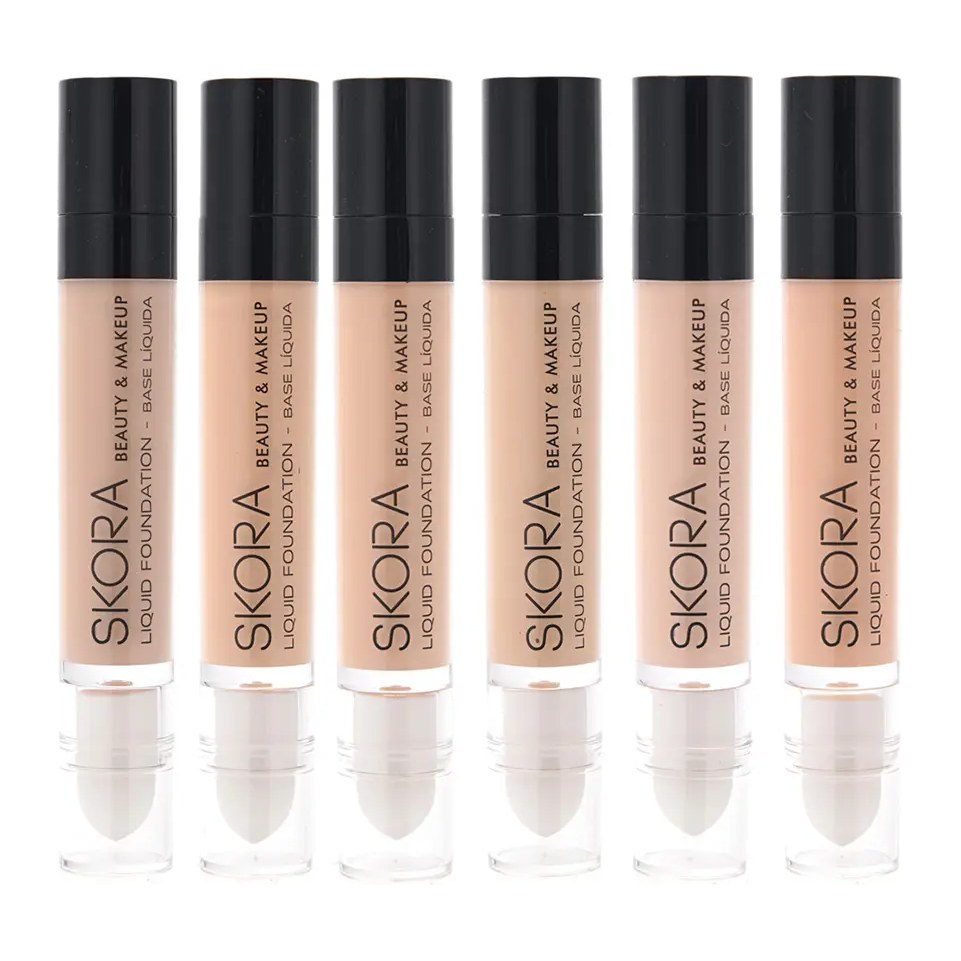 [50935] MAQUILLAJE FLUIDO CON APLICADOR Y ESPONJA X24U (UNIDAD) SKORA