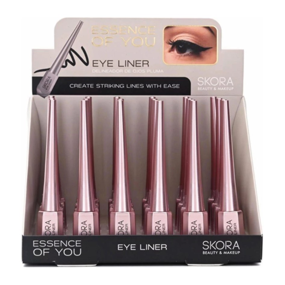 DELINEADOR DE OJOS PLUMA X24U (NEGRO - UNIDAD) SKORA