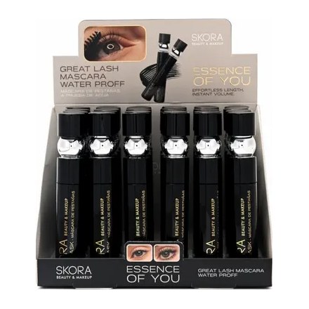 MASCARA DE PESTAÑAS X24U (NEGRO - UNIDAD) SKORA