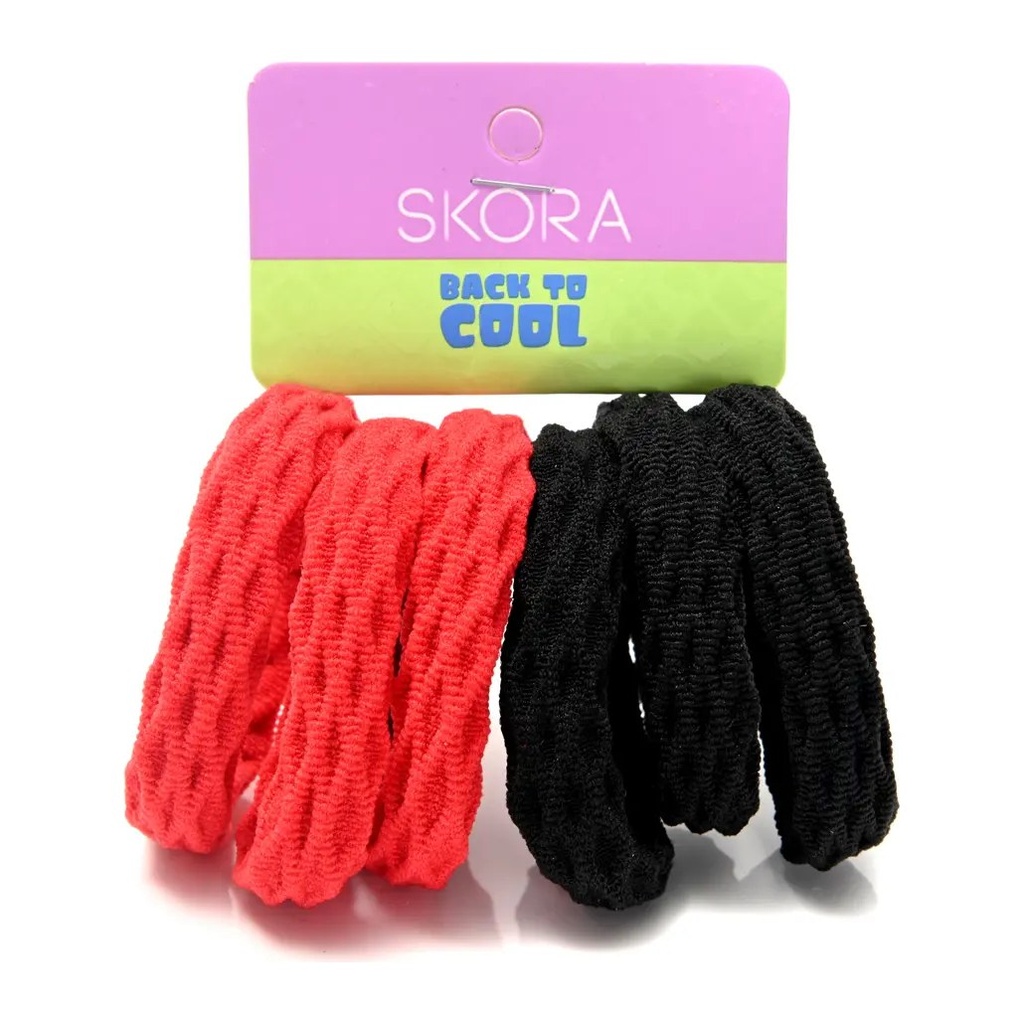 [50732] SET GOMITA DE PELO ESCOLAR X 6U. (SET) SKORA