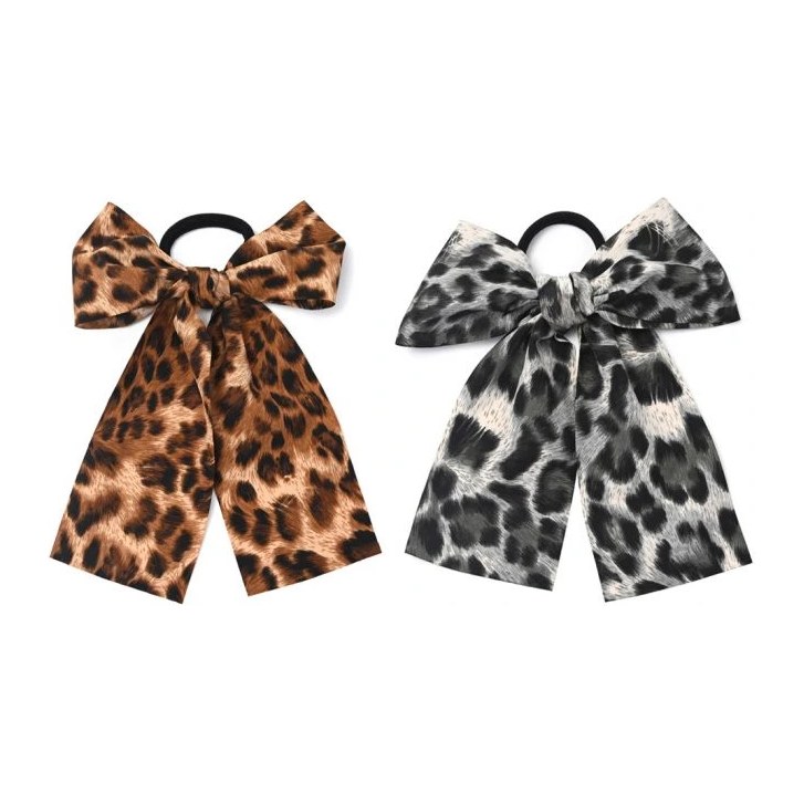 [50730] GOMITA MOÑO CON LAZO TELA ANIMAL PRINT  X1U (UNIDAD) SKORA
