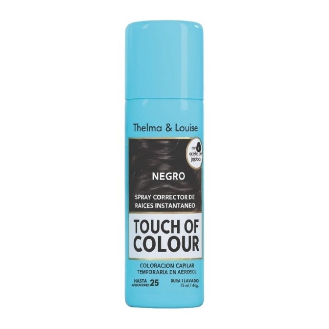 [51414] SPRAY TAPA CANAS TOUCH OF COLOUR T Y L 01 NEGRO THELMA Y LOUISE