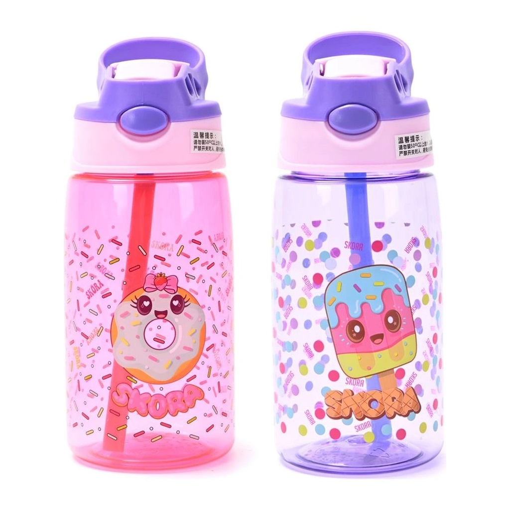 [51498] BOTELLA INFANTIL PICO RETRACTIL Y AGARRE 480ML SKORA