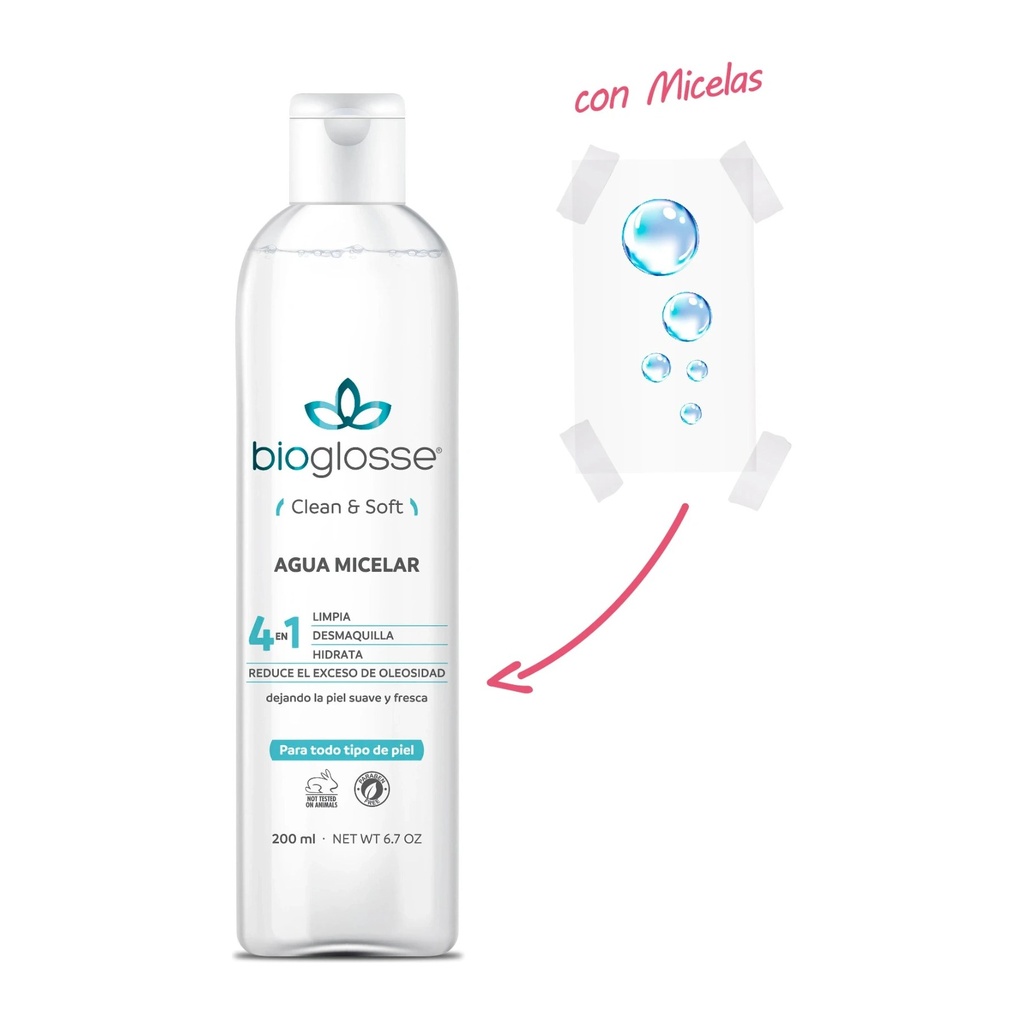 [51506] AGUA MICELAR 200 ML BIOGLOSSE
