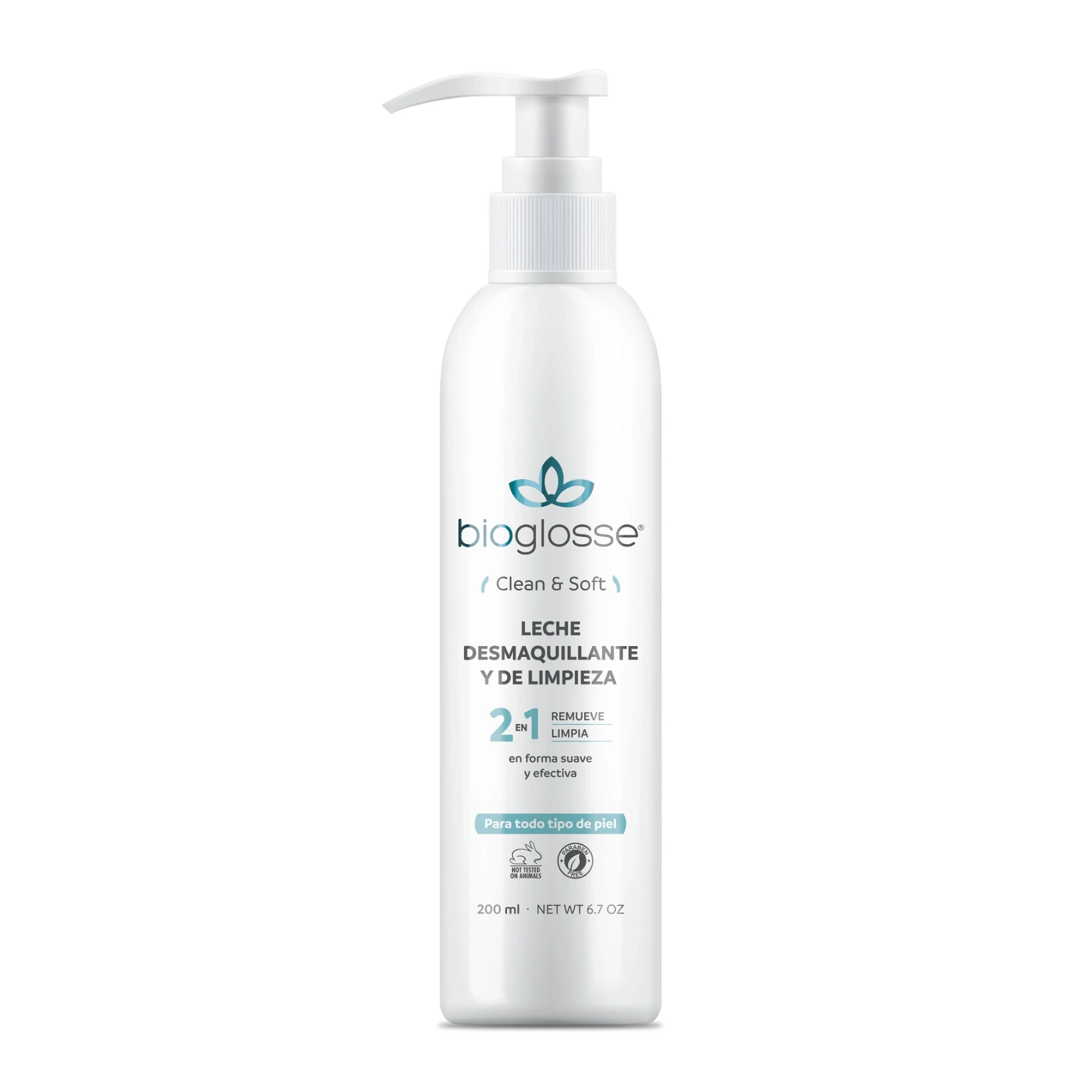 [51507] LECHE DESMAQUILLANTE Y DE LIMPIEZA 200 ML BIOGLOSSE