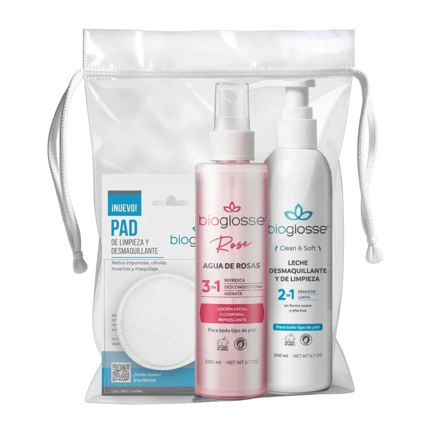[51530] NECESER KIT LIMPIEZA FACIAL CON ACCESORIOS BIOGLOSSE