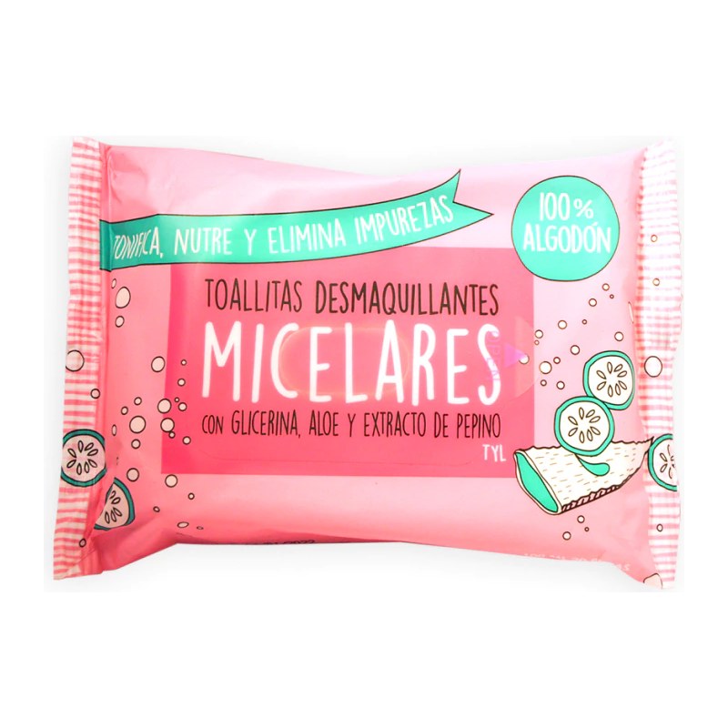 [51445] TOALLITAS DESMAQUILLANTES MICELARES 20 UNID THELMA Y LOUISE