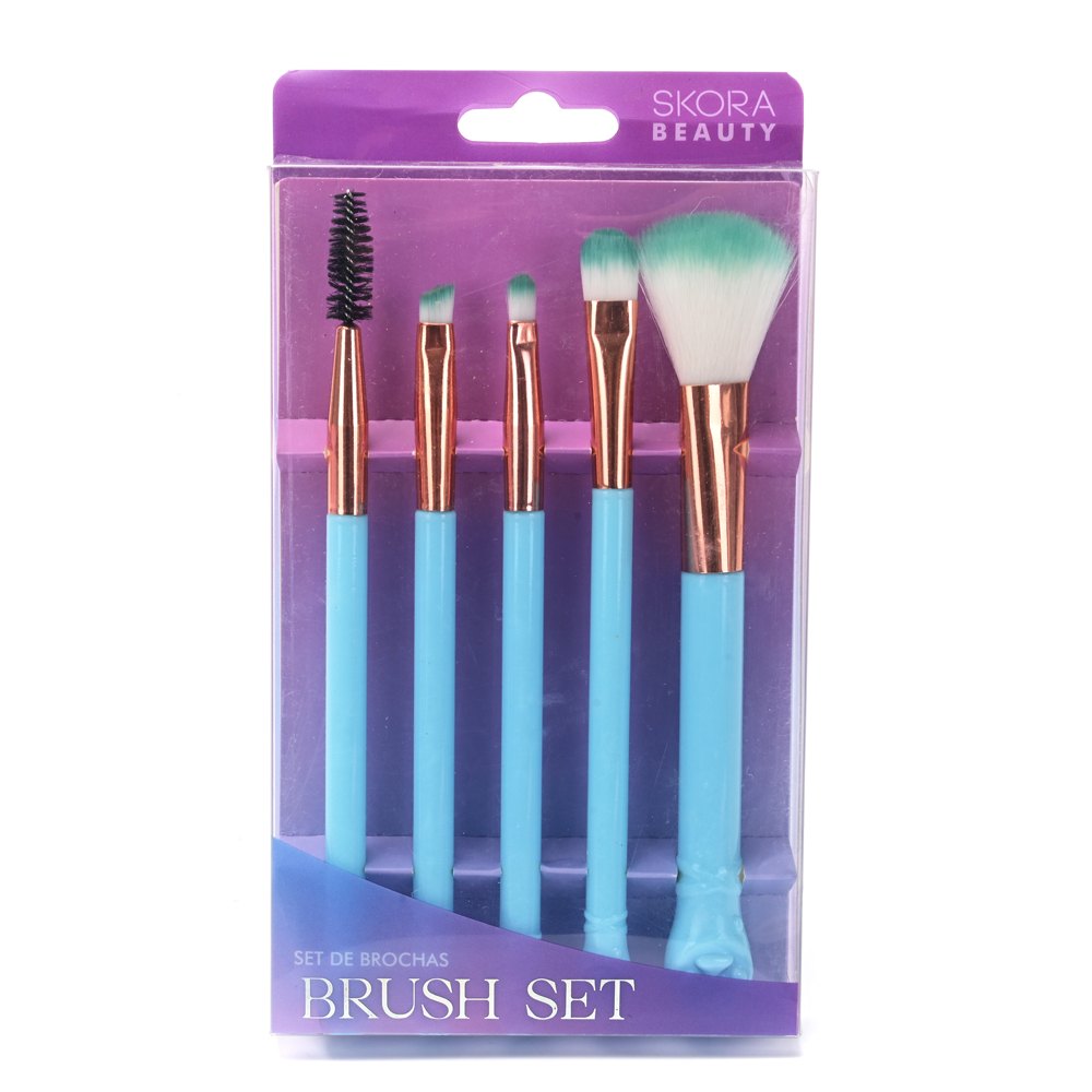 SET BROCHAS DE MAQUILLAJE MANGO PATITAS SKORA