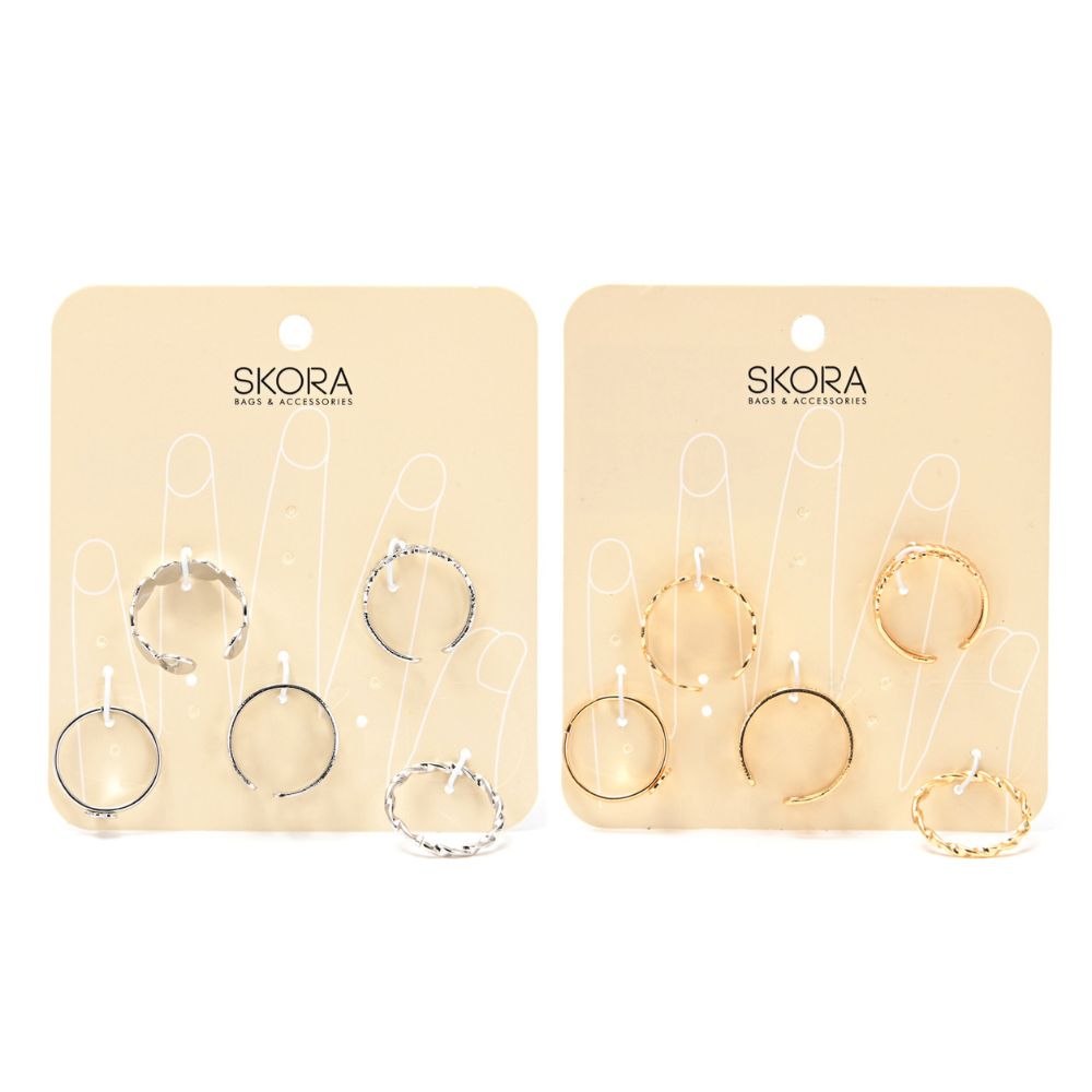 SET DE ANILLOS X5U SKORA