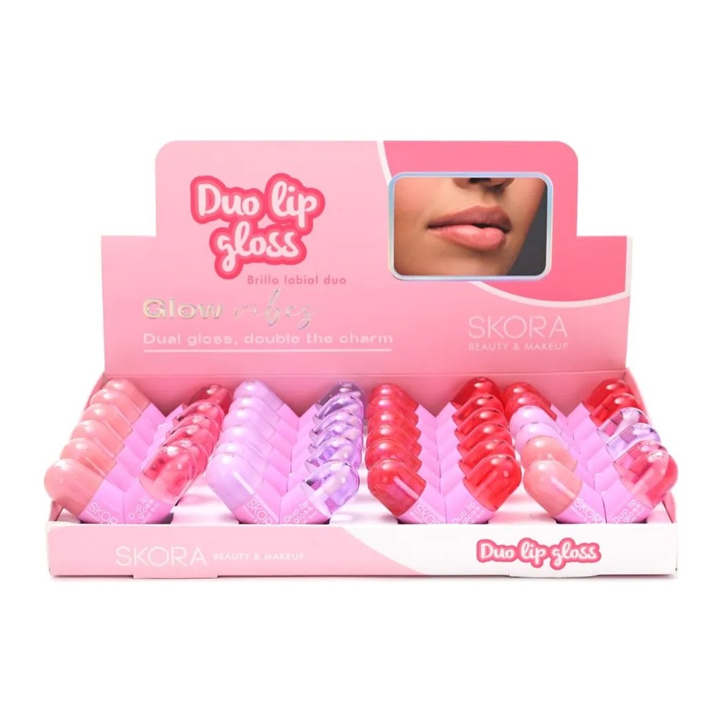 BRILLO LABIAL CORAZON DUO SKORA