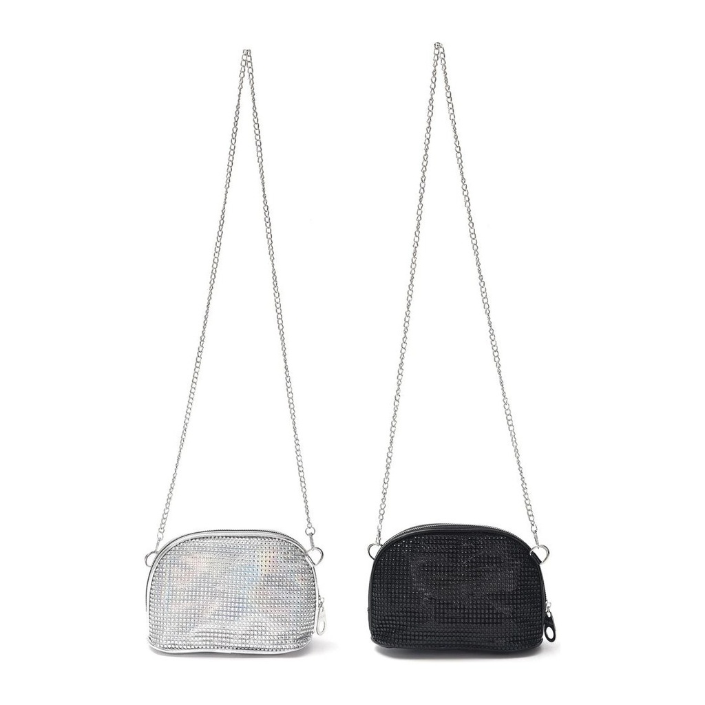 BANDOLERA STRASS CON CORREA DE CADENA SKORA