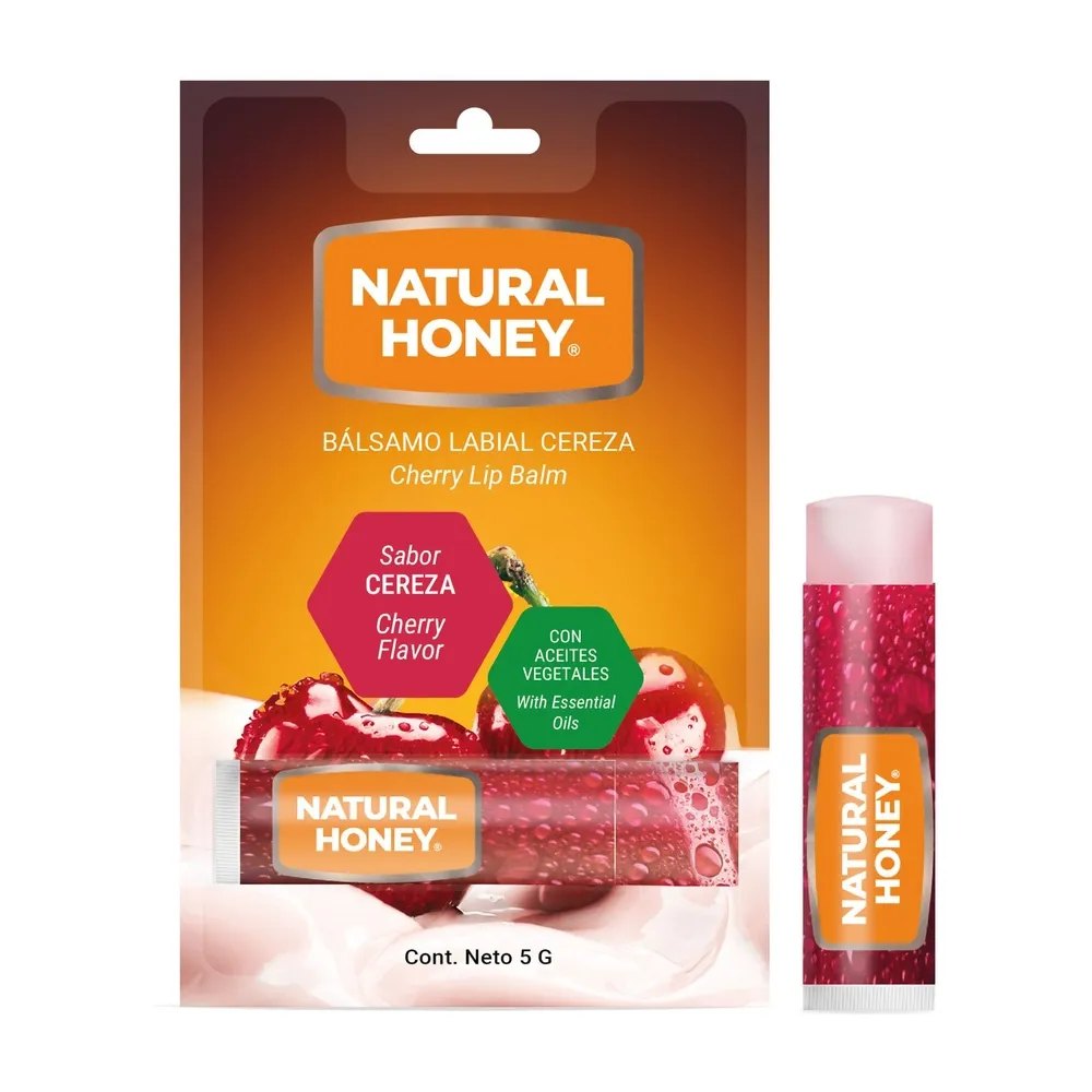 [51903] BÁLSAMO LABIAL NATURAL HONEY SABOR CEREZA 5 G