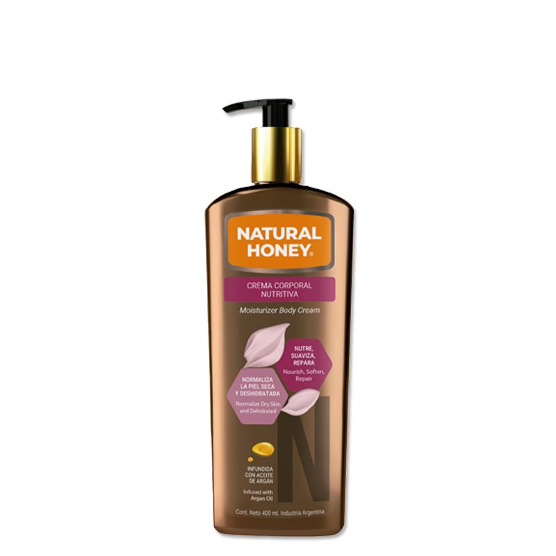 [51900] CREMA CORPORAL NUTRITIVA NATURAL HONEY | PIEL SECA Y DESHIDRATADA 400ML