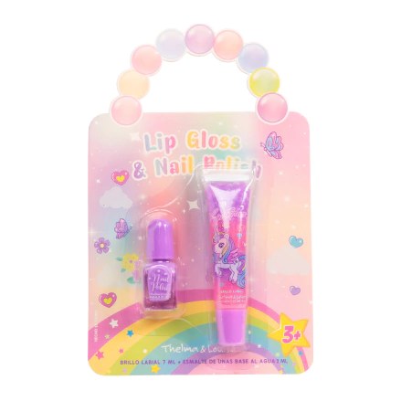 [51992] SET LIP GLOSS + ESMALTE UNICORNIO 		2 UND.