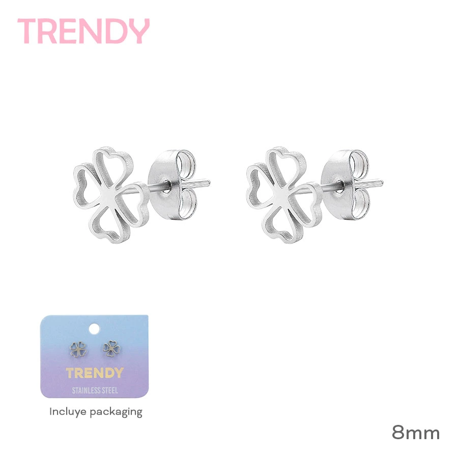 [52017] ARO ACERO TRENDY (PLATEADO) TRENDY