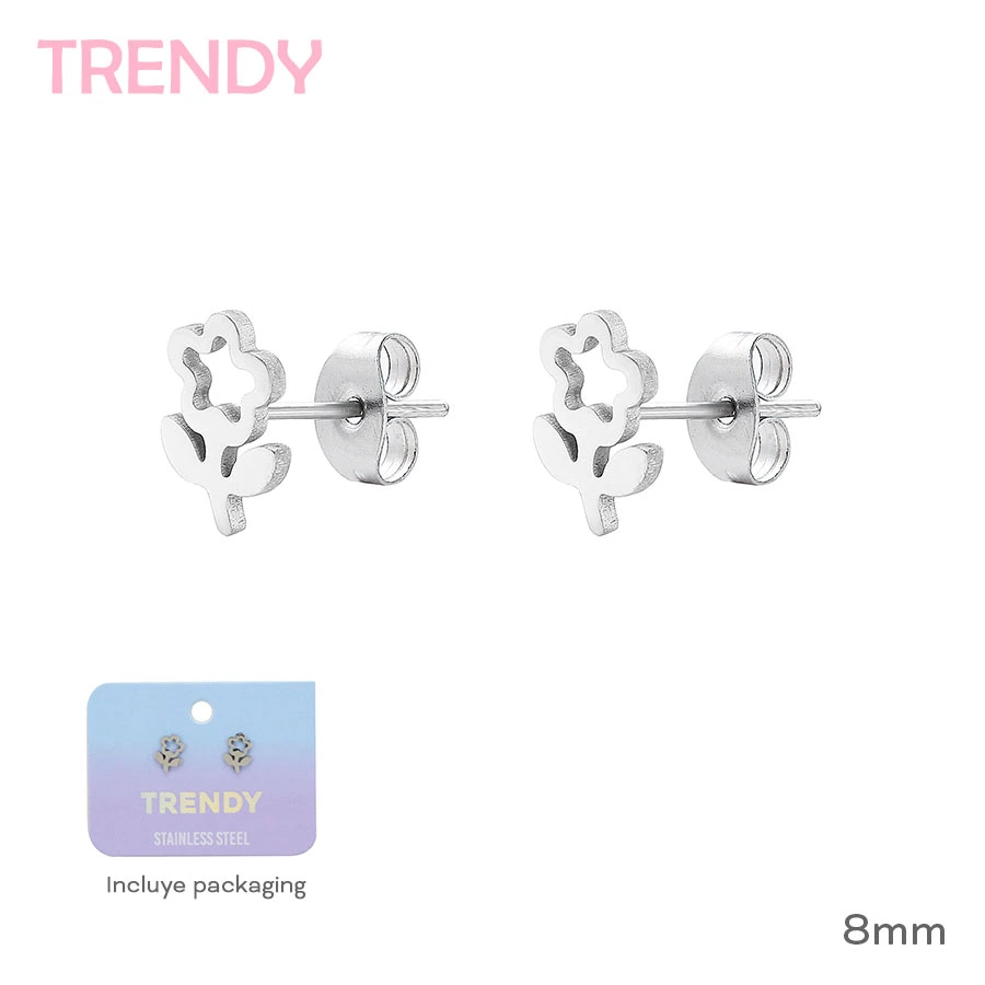[52019] ARO ACERO TRENDY (PLATEADO) TRENDY