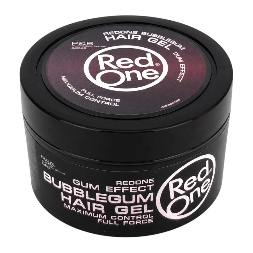 [52388] BUBBLEGUM HAIR GEL GUM EFFECT 400 ML - RED ONE - NEGRO - 1 UND - POTE