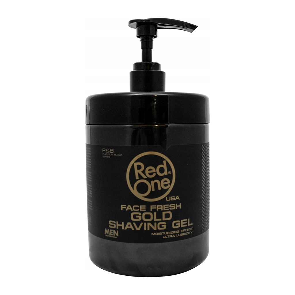 [52390] SHAVING GEL GOLD 1000 ML - RED ONE - 1 UND. - BOTELLA