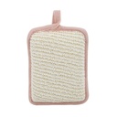 ESPONJA EXFOLIANTE 14X11X4CM - ROSA - 1 UND. OREIRO