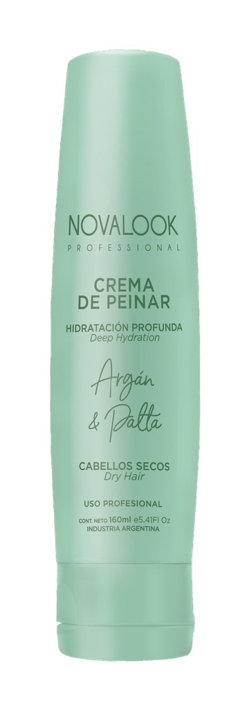 CREMA DE PEINAR ARGÁN Y PALTA CABELLOS SECOS - 160 ML - POMO NOVALOOK