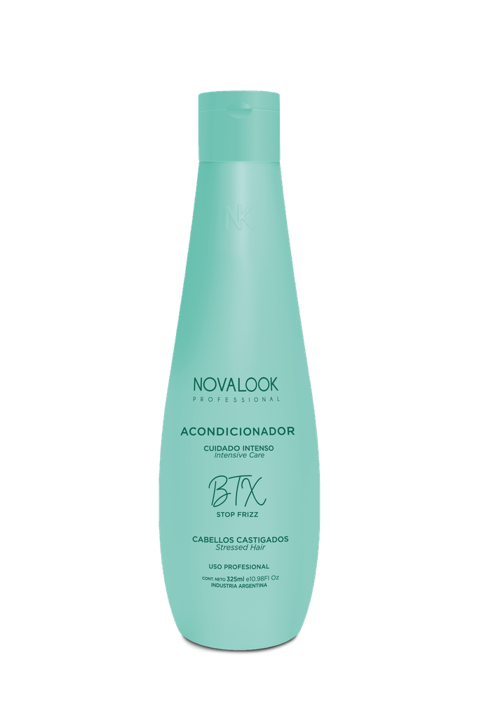 ACONDICIONADOR BTX STOP FRIZZ CABELLOS CASTIGADOS - 325 ML - BOTELLA NOVALOOK