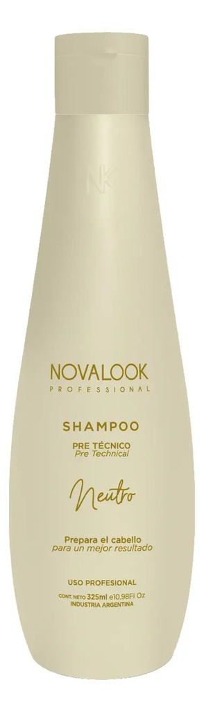 SHAMPOO NEUTRO PRE TÉCNICO - 325 ML - BOTELLA NOVALOOK