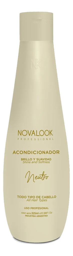 ACONDICIONADOR NEUTRO BRILLO Y SUAVIDAD - 325 ML - BOTELLA NOVALOOK