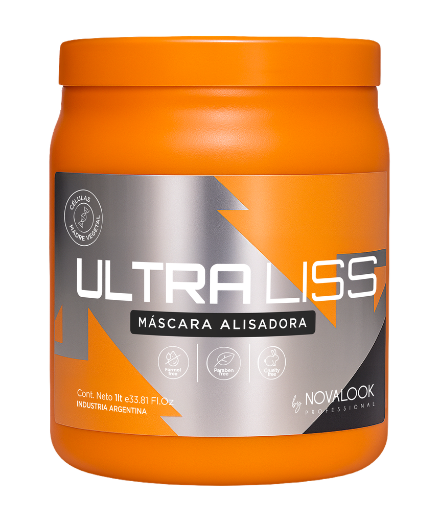 ULTRA LISS MÁSCARA ALISADORA SIN FORMOL - 1 L - POTE NOVALOOK