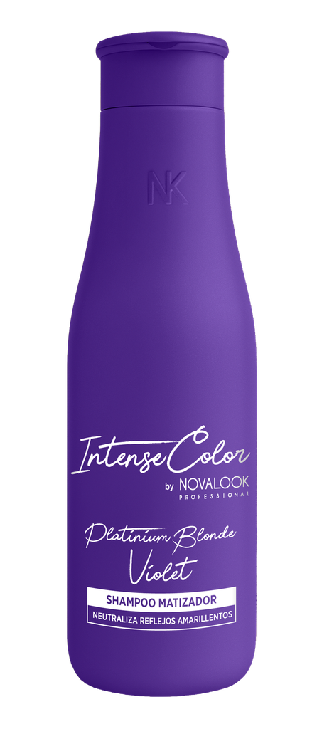 SHAMPOO MATIZADOR PLATINIUM BLONDE VIOLET - 375 ML - BOTELLA NOVALOOK