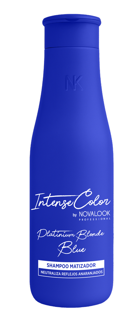 SHAMPOO MATIZADOR PLATINIUM BLONDE BLUE - 375 ML - BOTELLA NOVALOOK