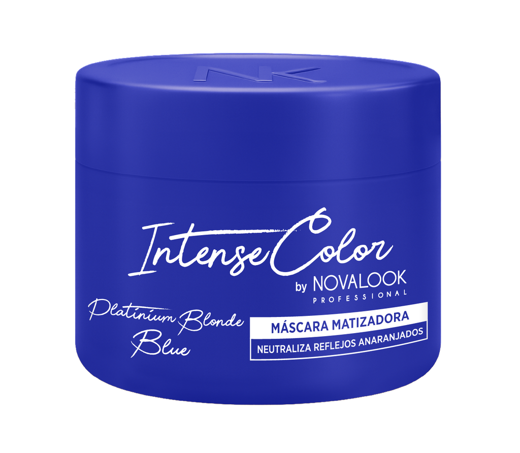 MÁSCARA MATIZADORA PLATINIUM BLONDE BLUE - 250 ML - POTE NOVALOOK