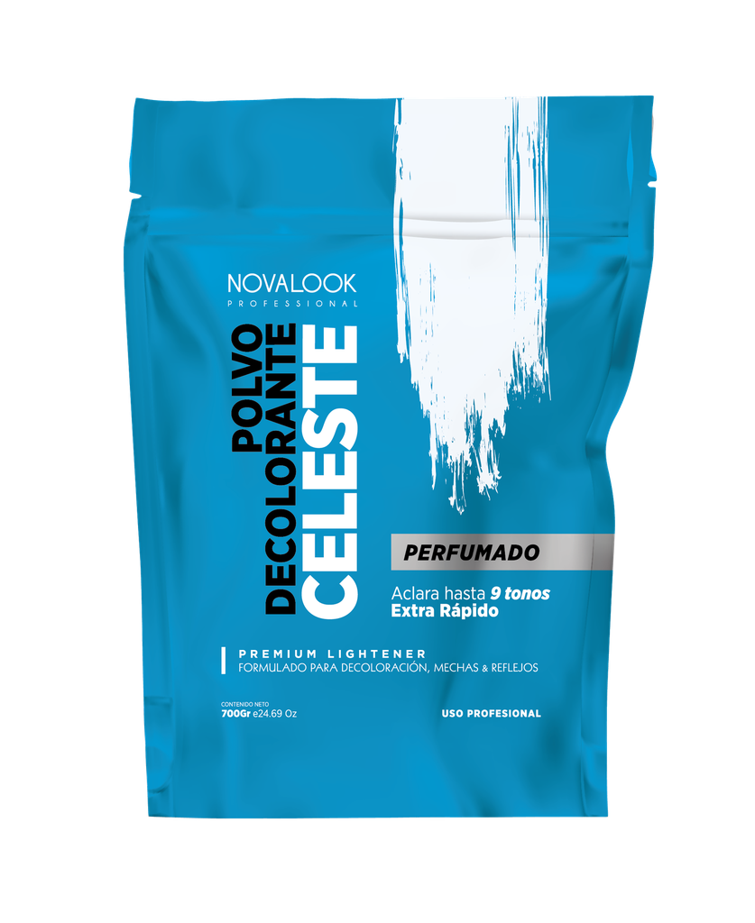 POLVO DECOLORANTE CELESTE PERFUMADO - 700 GR - BOLSA NOVALOOK