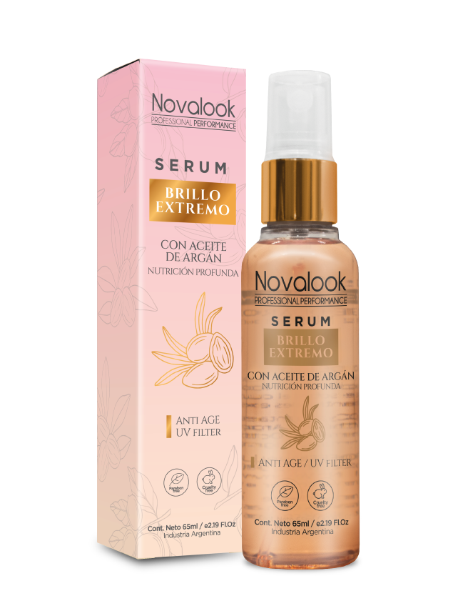SÉRUM BRILLO EXTREMO CON ARGÁN - 65 ML - FRASCO NOVALOOK
