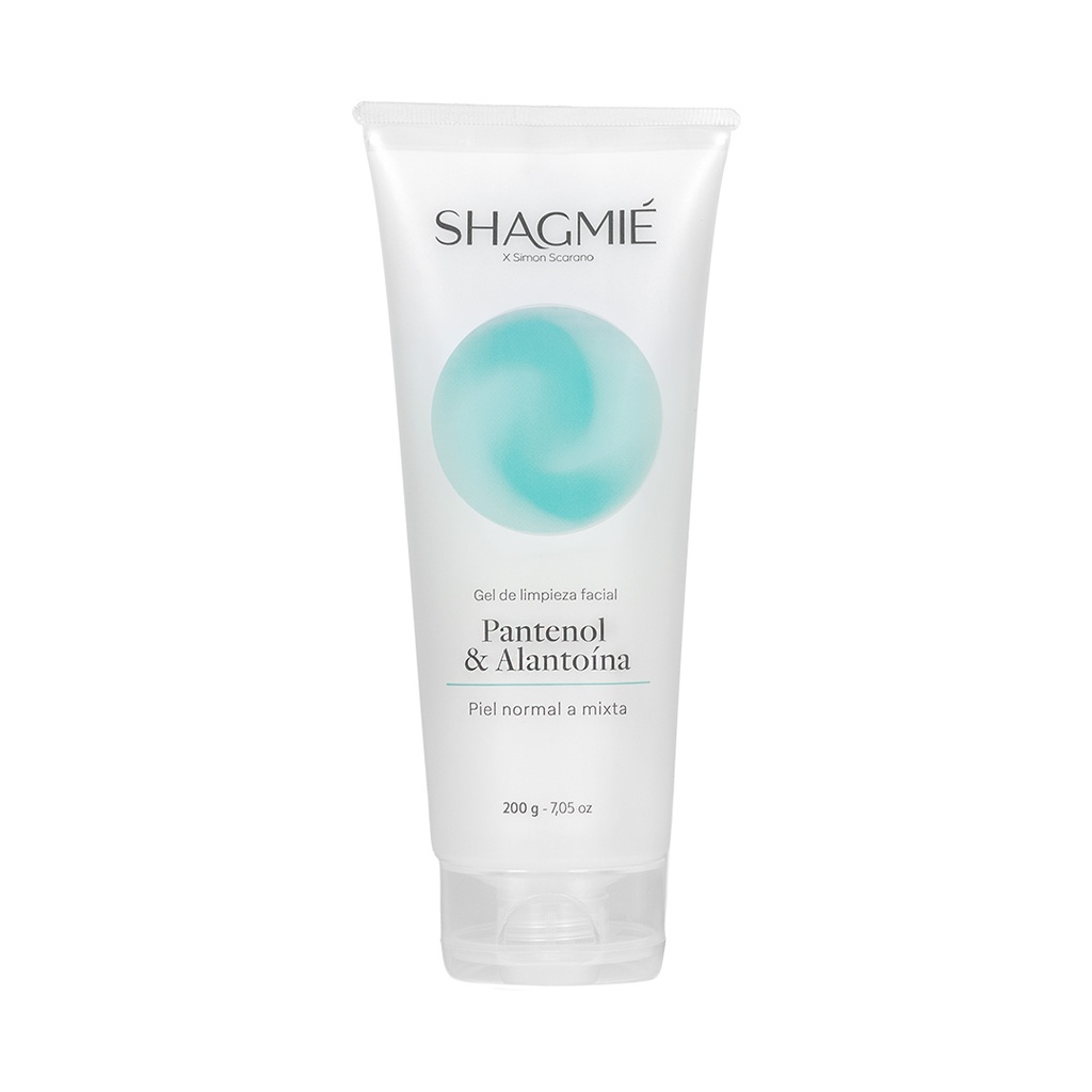 GEL DE LIMPIEZA FACIAL PANTENOL Y ALANTOÍNA - 200 GR - POMO SHAGMIE X SIMON SCARANO