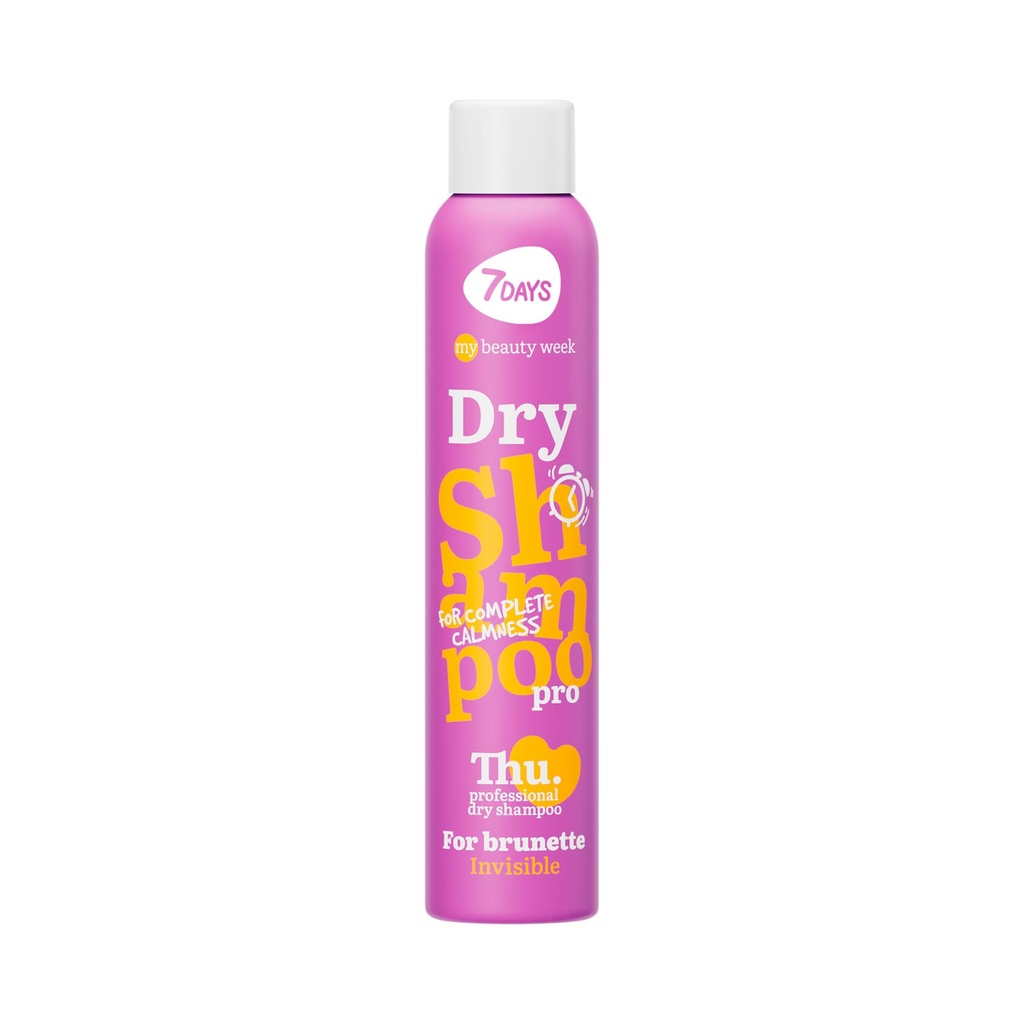 SHAMPOO EN SECO INVISIBLE PARA CABELLO OSCURO - 200 ML 7DAYS
