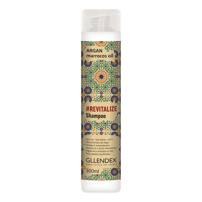 SHAMPOO ARGAN MARROCOS OIL REVITALIZE (300 ML - FRASCO) GLLENDEX